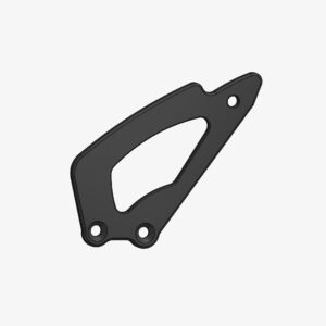 Aluminum heel plate for various models - right side