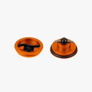 Aluminum spare part center cap - ORANGE