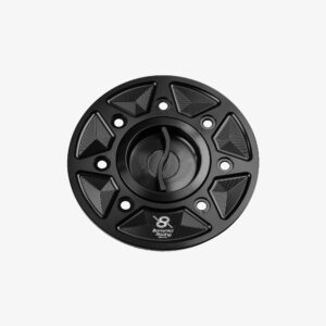 Aluminum tank cap for Kawasaki Ninja 400 - ZX-4R/RR 23> - ZX-6R 19-23 - ZX-10R 21> - Z650 - Z900 - BLACK