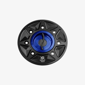Aluminum tank cap for Kawasaki Ninja 400 - ZX-4R/RR 23> - ZX-6R 19-23 - ZX-10R 21> - Z650 - Z900 - BLUE
