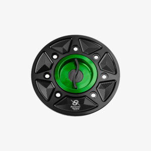 Aluminum tank cap for Kawasaki Ninja 400 - ZX-4R/RR 23> - ZX-6R 19-23 - ZX-10R 21> - Z650 - Z900 - GREEN