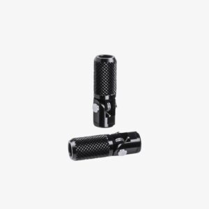 Aluminum pair of knurled fold up front pegs