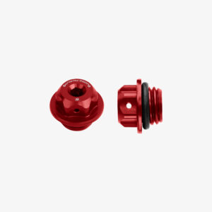 Aluminum oil cap for Honda - Ducati 848/1098/1198 M19,5x2,5 - RED