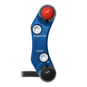 Comandă ghidon dreapta Street Yamaha YZF-R3 (găuri nealiniate) (Albastru) — Jetprime