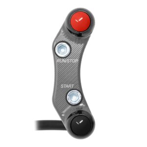 Comandă ghidon dreapta Street Yamaha YZF-R3 (găuri nealiniate) (Titan) — Jetprime