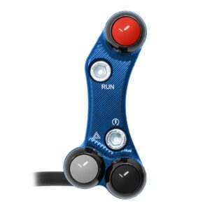 Comandă ghidon dreapta Street Yamaha YZF-R7 (găuri nealiniate) (Albastru) — Jetprime