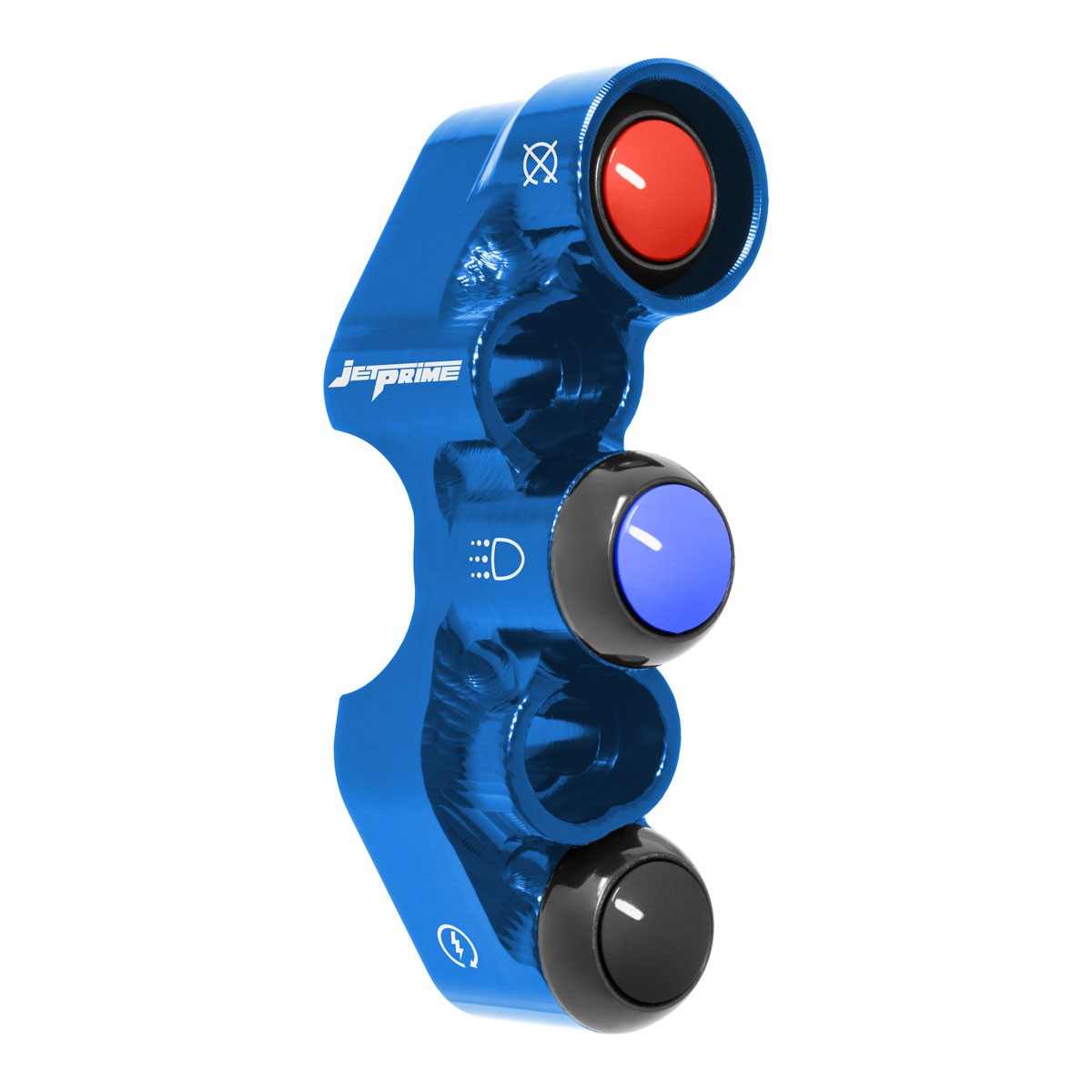 Comandă ghidon dreapta Street Suzuki GSX-R1000 (găuri universale) (Albastru) — Jetprime - imagine 3