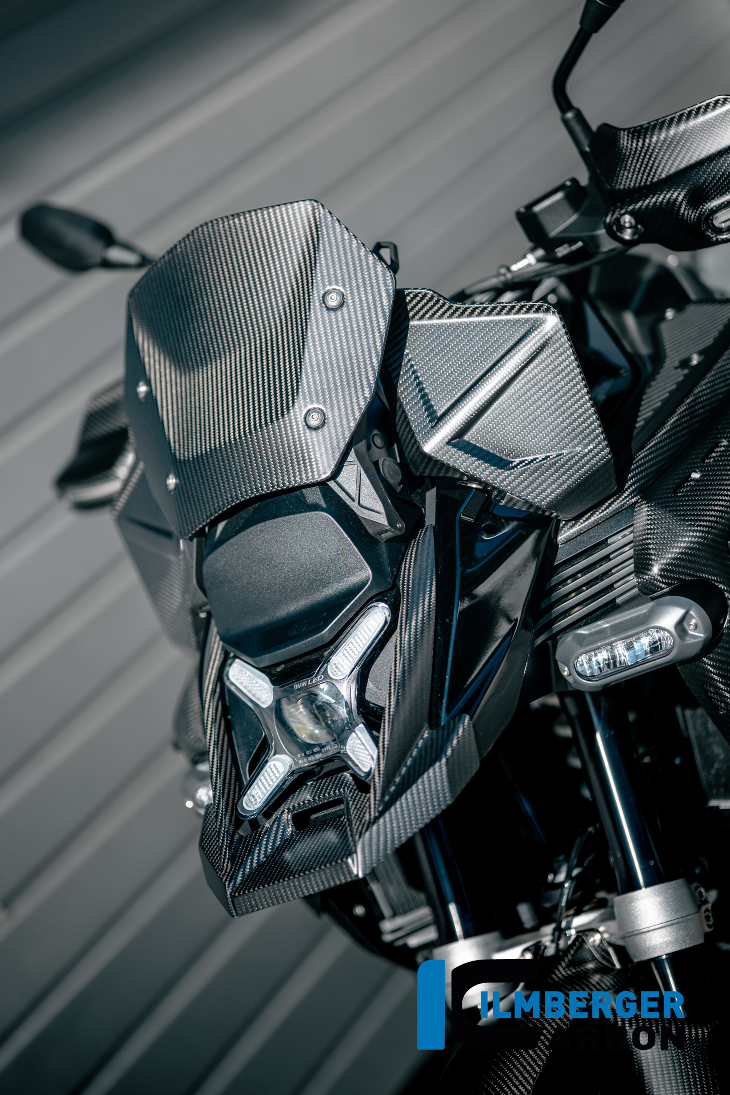 Parbriz stânga carbon mat BMW R 1300 GS Adventure (2024-2026) - Ilmberger Carbon - imagine 2