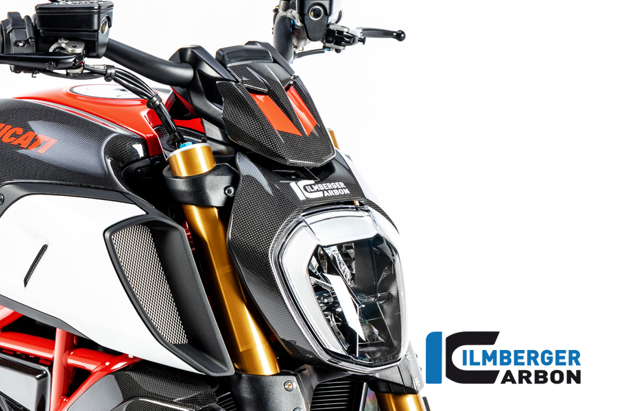 Capac bord carbon lucios Ducati Diavel 1260 (2019-2023) - Ilmberger Carbon - imagine 3
