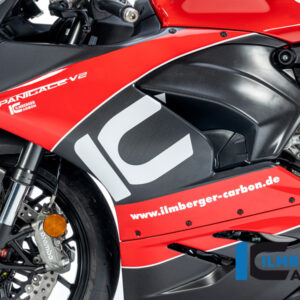 Panou lateral carenaj stânga carbon mat Ducati Panigale V2 (2020-2026) [VEL.101.V220M.K] - Ilmberger Carbon