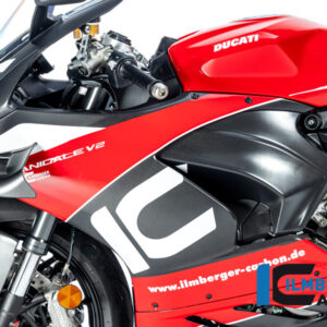 Panou lateral carenaj stânga carbon mat Ducati Panigale V2 (2020-2026) [VEL.108.V220M.K] - Ilmberger Carbon