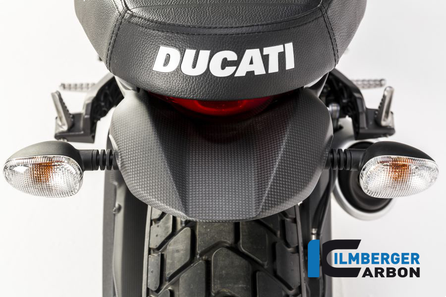 Suport semnalizare spate carbon mat Ducati Scrambler Icon (2015-2026) - Ilmberger Carbon - imagine 3