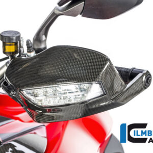 Protecție mână stânga carbon lucios Ducati Multistrada 1200 DVT (2015-2026) - Ilmberger Carbon