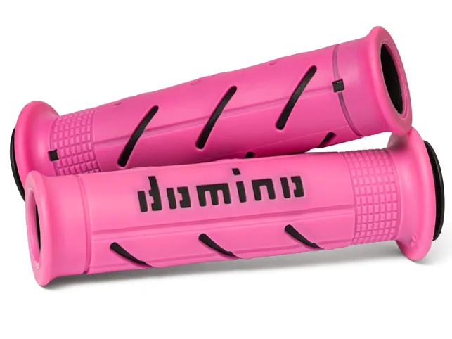 Manșoane ROAD-RACING fucsia/negru - Domino