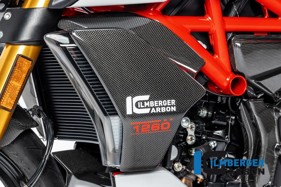 Capac radiator stânga carbon lucios Ducati Diavel 1260 (2019-2023) - Ilmberger Carbon