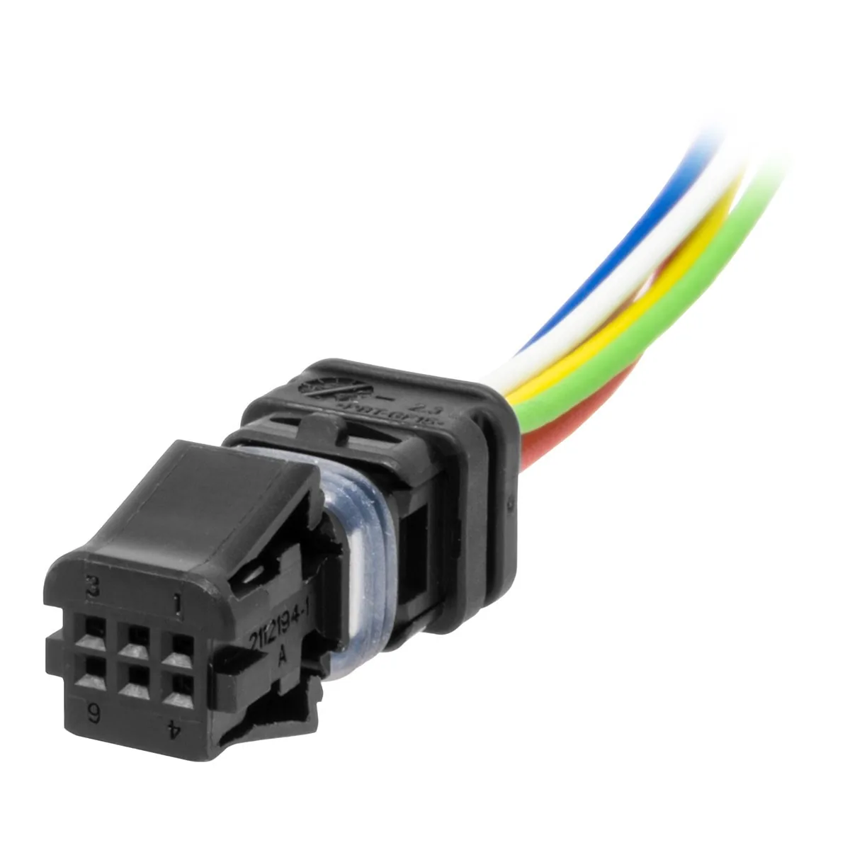 Carcasă conector 6 căi precablată (mamă) pentru comenzi ghidon Jetprime — Jetprime