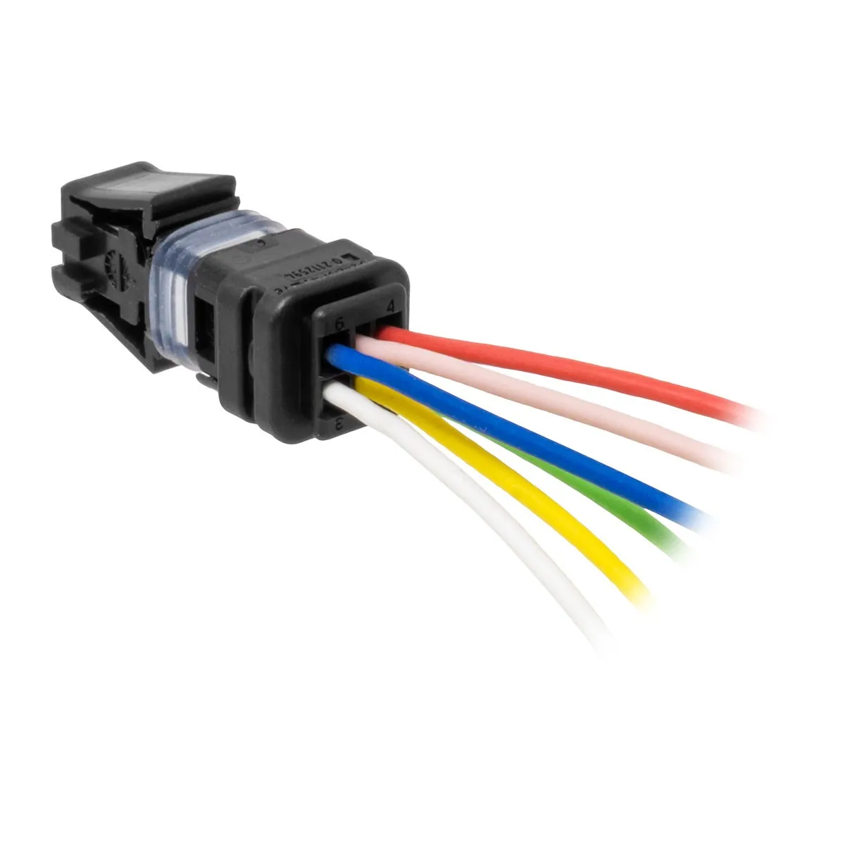 Carcasă conector 6 căi precablată (mamă) pentru comenzi ghidon Jetprime — Jetprime